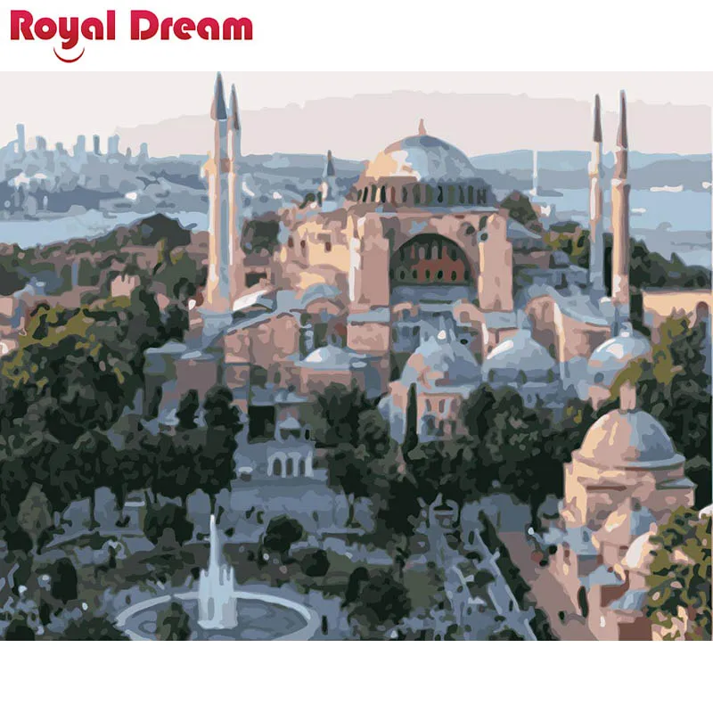 

Sea mosque DIY Painting By Numbers Acrylic Paint By Numbers HandPainted Oil Painting On Canvas For Home Décor