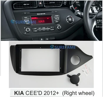 

9 inch Car Fascia Radio Panel for KIA CEED 2012+ (Right Wheel) Dash Kit Install Facia Bezel Adapter Trim Plate Console Cover
