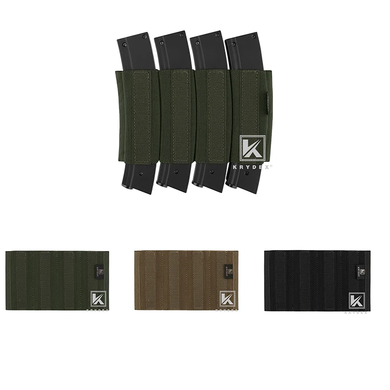 Четырехъядерный Держатель Для Журналов KRYDEX со встроенной Кобурой для Glock MP5 MP7 7 25