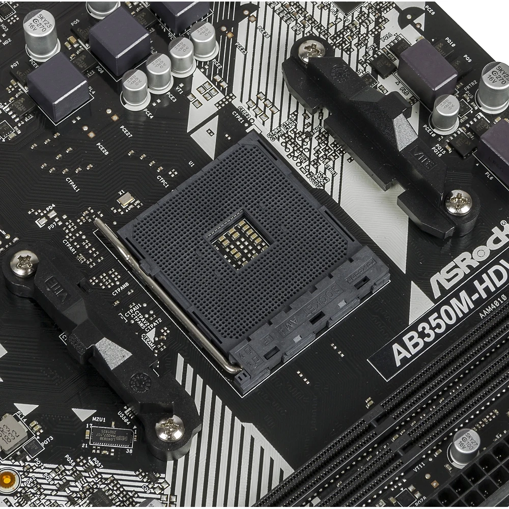 Материнская плата Asrock AB350M-HDV R4.0 Soc-AM4 AMD B350 2xDDR4 mATX AC`97 8ch(7.1) GbLAN RAID+VGA