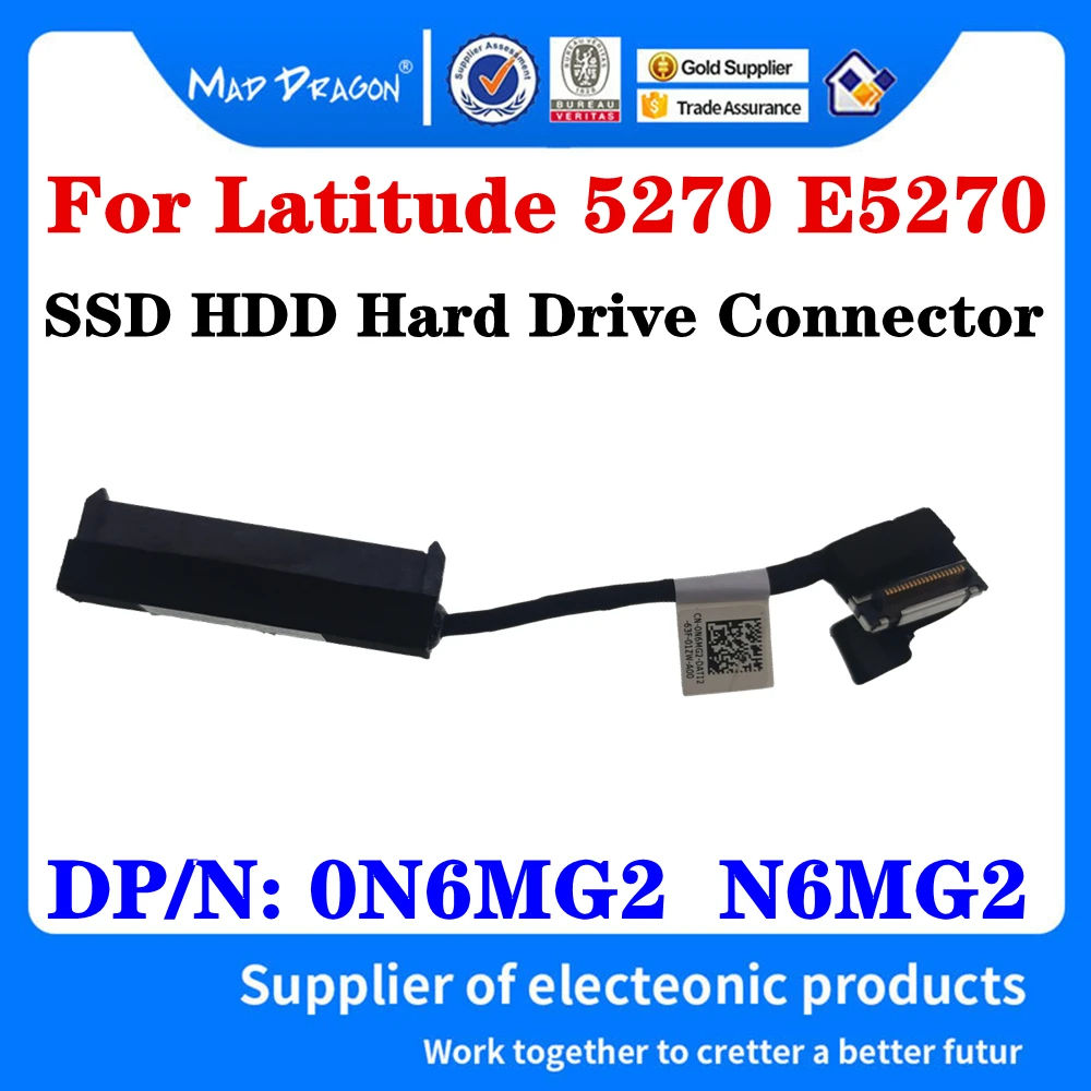 

Новый оригинальный DC02C00B000 0N6MG2 N6MG2 для ноутбука Dell Latitude 5270 E5270 AMD60, кабель для жесткого диска SSD HDD, соединительный провод