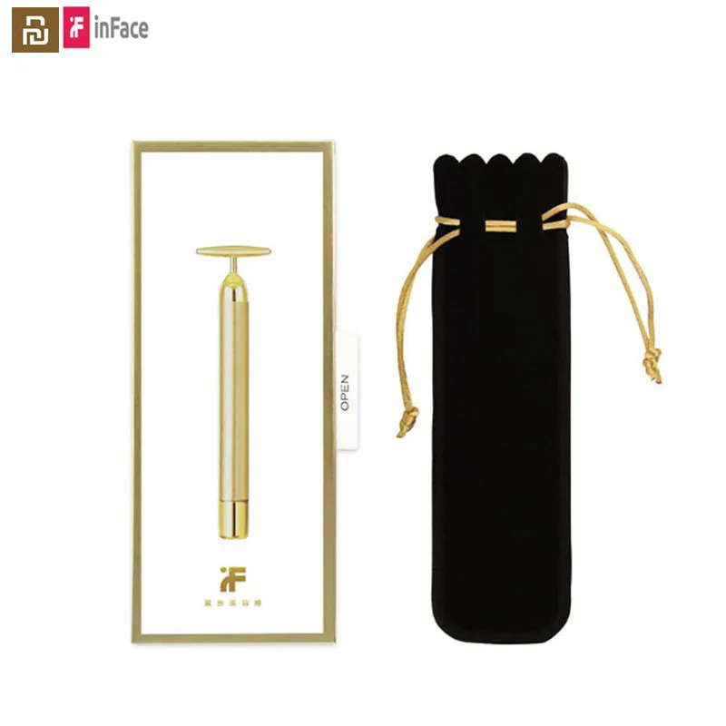 Youpin inFace Gold Beauty Bar позолоченная Массажная головка ускоряет метаболизм лифтинг