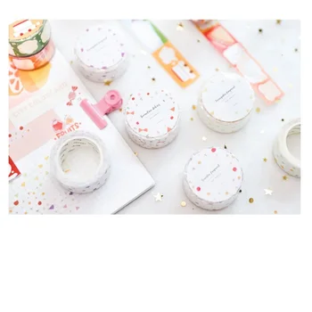 

24 pcs/Lot Basic pattern fragment washi tape 20mm Circle Triangular bow knot color adhesive masking tape sticker decoration F744