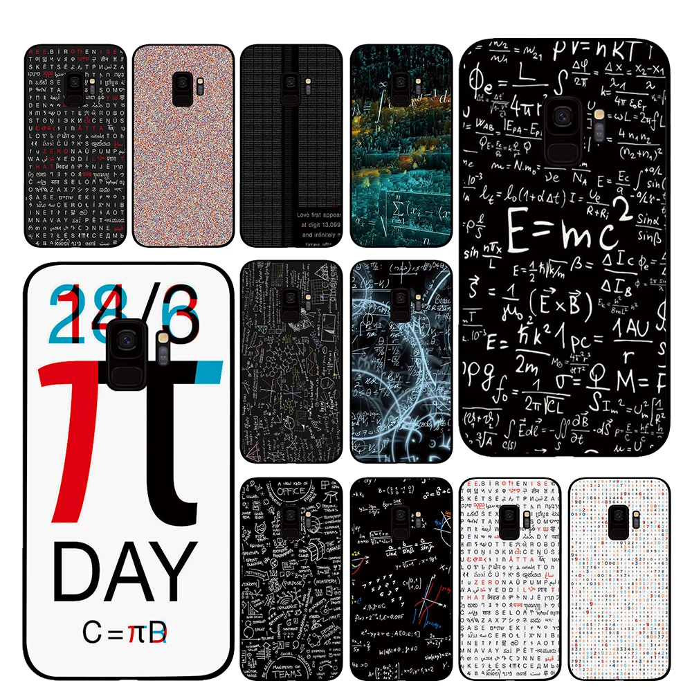 

Maths Formula Digits Pi Phone Case for Samsung Galaxy S10 S10E S8 Plus S6 S7 Edge S9 S10e Plus Note 8 9 Cover