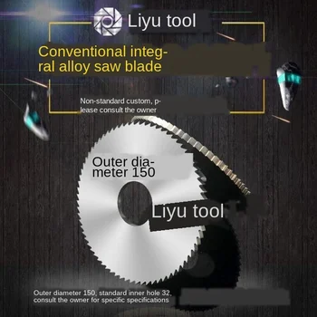 

Manufacturer straight whole alloy tungsten steel saw blade milling cutter outer diameter 150