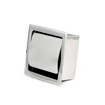 

Stainless Steel Bathroom In-Line Tissue Holder Toilet Built-In Tissue Box Reel Hotel Kitchen Bathroom Roll Tray