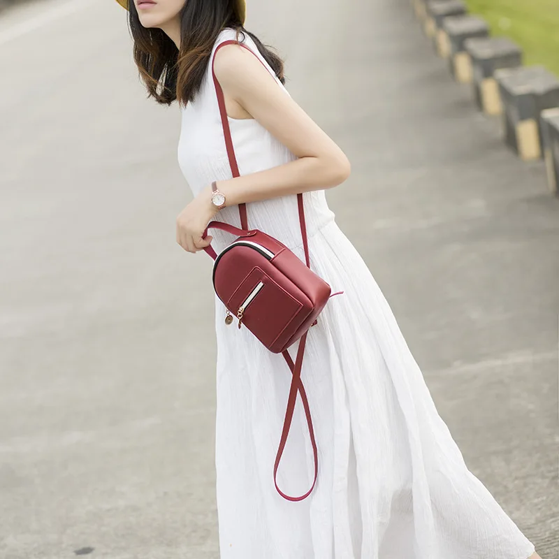 

Korean-style Women's Backpack Outer Code 2019 Summer And Autumn New Products Students Large-Volume Multi-pockets Mobile Phone Ba