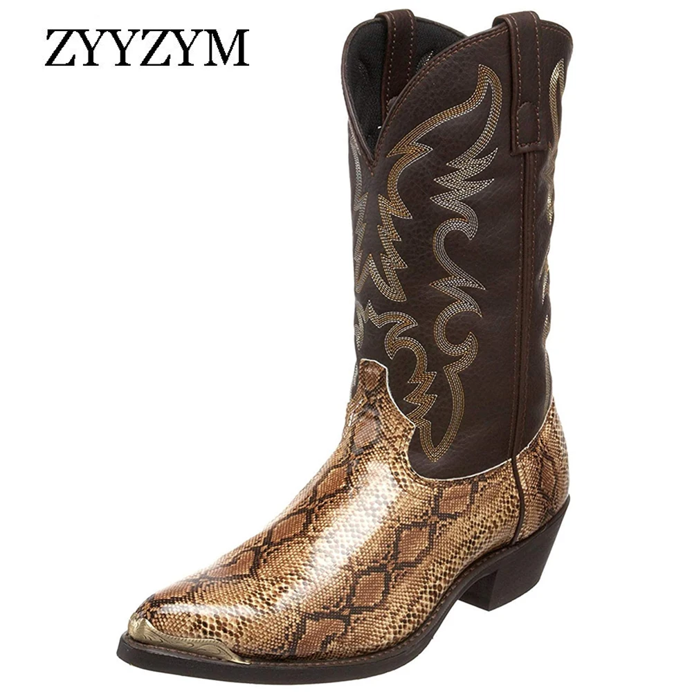 ZYYZYM Men Women Boots High Heel Iron Head Autumn Winter New