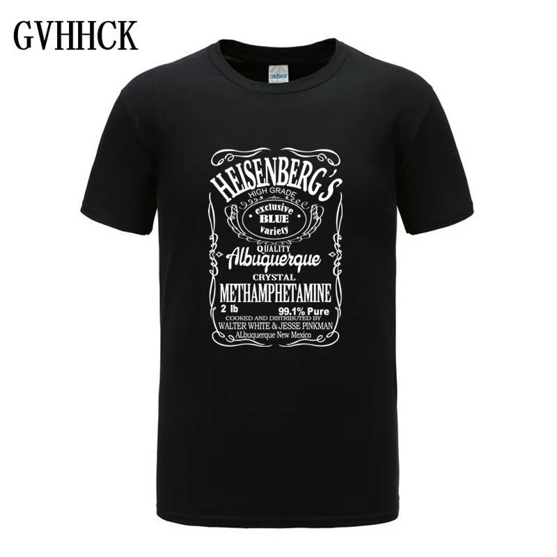 T-shirt men fashion trends t shirts Tops Cotton O-Neck Heisenberg Men T-shirt Short Sleeve Casual Breaking Bad Print T Shirt For