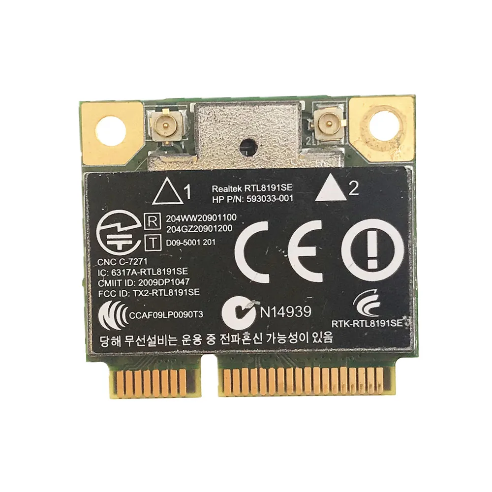Network Cards Realtek Rtl8191se Sps 593533 Wireless Wifi Card For Hp