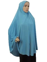 Muslim Women Hijab Large Scarf Amira Khimar Overhead Niqab Nikab Eid Ramdan Prayer Clothes Arab Islamic Hijabs Head Wrap Shawl 4