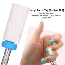 5 шт., новые профессиональные керамические сверла для ногтей, набор для маникюра, педикюра, роторные гелевые сверла, инструмент для дизайна ногтей, аксессуары для станка