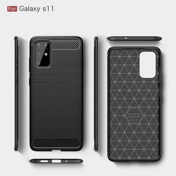 

Designer Phone Case For SAM S20/S11 Carbon Fiber case for S20 Plus Fitted cover for S20 Ultra DHL Free shipping 100pcs