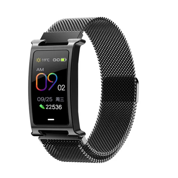 Smart Watch For Android iOS Heart Rate Fitness Activity Tracker Women Men F8 - Color: Black