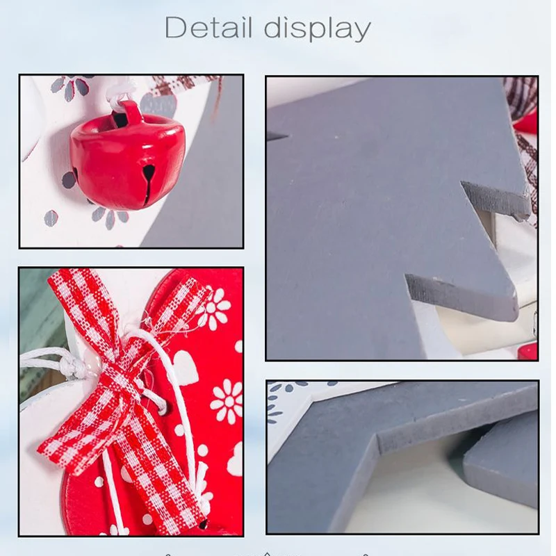 Счастливого Рождества деревянный Снежинка Сердце Орнамент «Новогодняя елка» украшения для дома год Noel Рождественский орнамент Natale