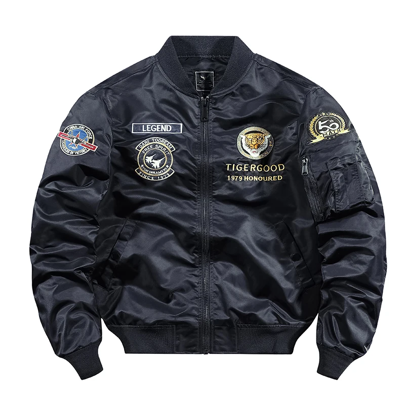 Мужская куртка бомбер Tiger Army однотонная тактическая тонкая бейсбольная в американском стиле 2021|Куртки| |