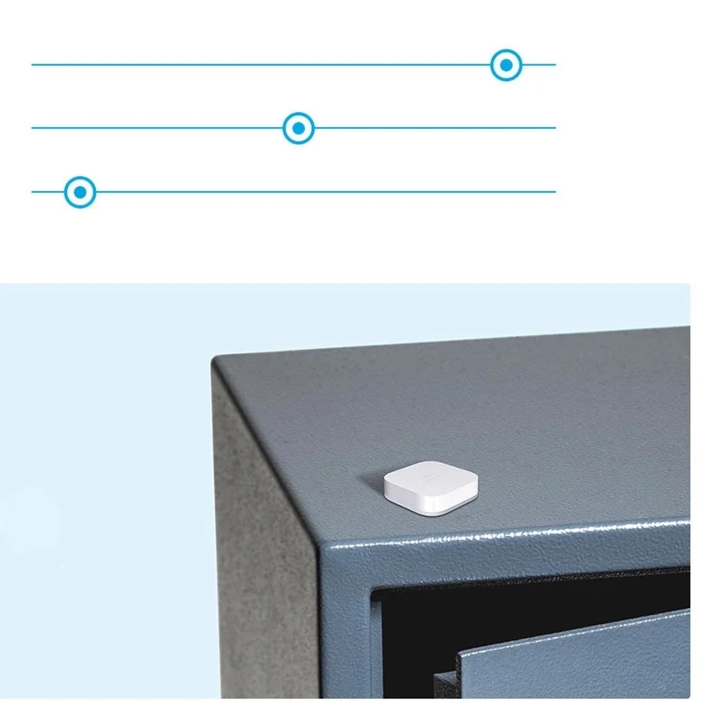 Sensor de Vibração Sensor de Choque Giroscópio para a Segurança em Casa para Xiaomi Aqara Inteligente Zigbee Movimento Detecção Alarme Monitor Embutido mi Casa - Image 3