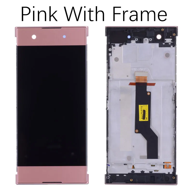 5,0 ''lcd для sony Xperia XA1 lcd дисплей дигитайзер сборка сенсорный экран Рамка с бесплатными инструментами для G3116 G3121 G3123 - Цвет: Pink with Frame