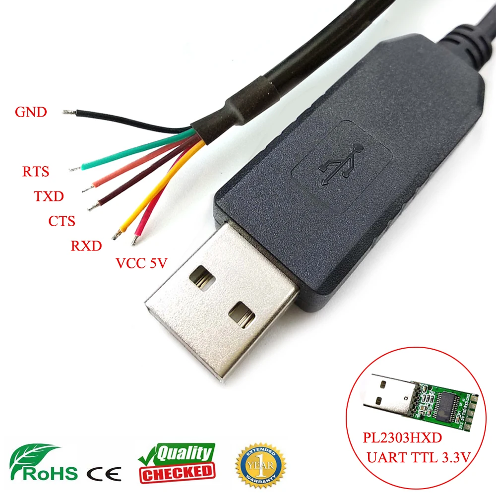 Win8 10 android mac linux pl2303hxd usb uart ttl 3 В адаптер проводной конец для plc mcu загрузка гибкого