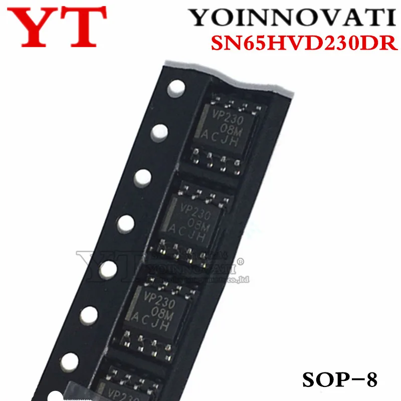 

50pcs/lot SN65HVD230DR SN65HVD230 65HVD230DR 65HVD230 VP230 3.3V CAN TXRX W/STNDBY SOP8 IC