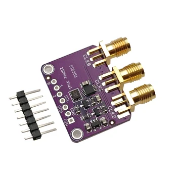 

CJMCU5351 Si5351A Clock Generator Signal Generator Clock 8KHz160MHz