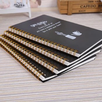 

2 PCS/LOT Spiral notebook A5 Lined page diary Plastic hard cover 80 sheets Planner Notebooks and journals
