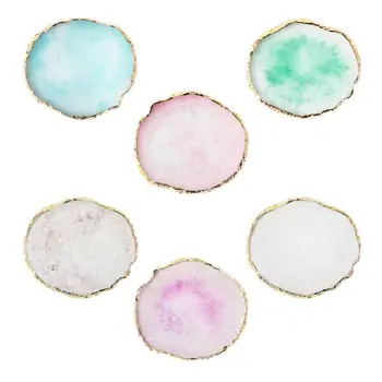 

6 Color Jewelry Display Board Necklace Ring Earrings Painted Show Palette Resin Tray