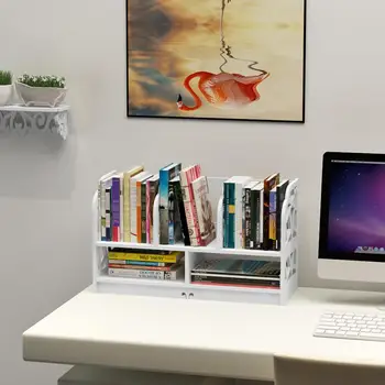 

Simple Multi-Tier Bookshelf Creative Storage Shelf For Books Sundries DIY Cabinet Desk Book Rack For Home Children Display Rack