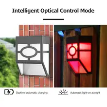 2 светодиодный Солнечный настенный светильник с датчиком движения водонепроницаемый декор для сада Энергосбережение и защита окружающей среды