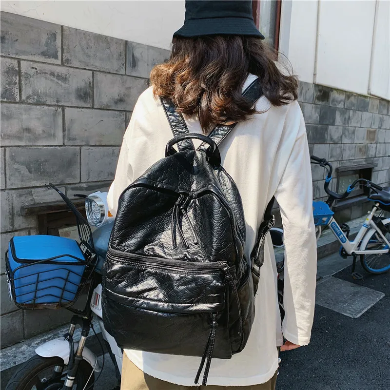 Женский рюкзак высокого качества из искусственной кожи, модные рюкзаки Mochila Feminina Escolar, рюкзак с защитой от кражи, сумка для женщин