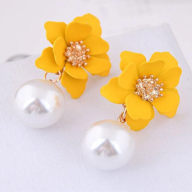 New Lovisa Flower Big Drop Earrings Heavy Gift Fashion Women Party Show  Jewelry