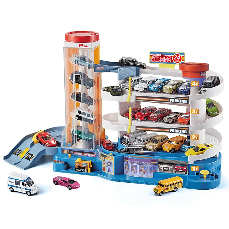 

Multi-layer Track Parking Children's Toys Boy Puzzle Hands-on Assembling Model Toys Set Car Racing Children's toy gifts