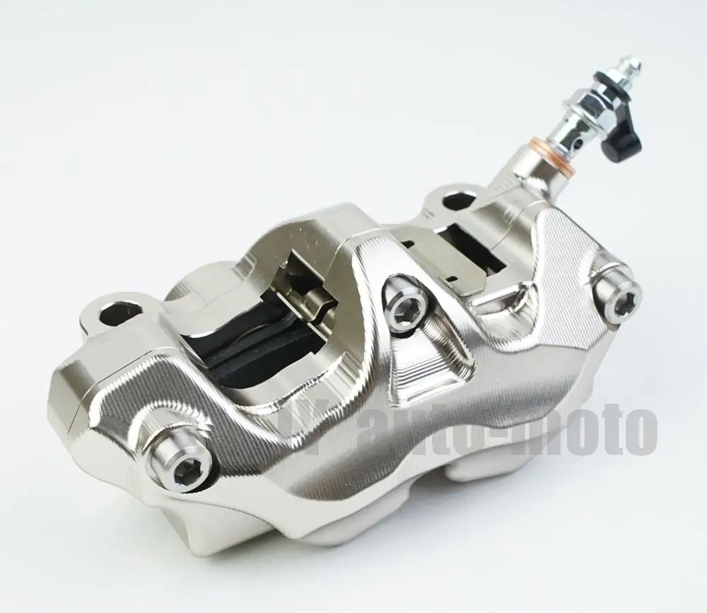 100mm Mounting Radial Brake Caliper Moto Disc Brake Front Rear Wheel 4 Piston Universal CNC Pitbike Street Bike for Grom Nanjia