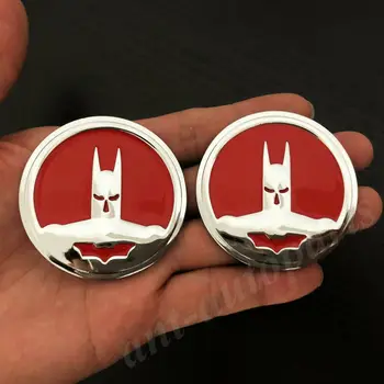 

2pcs 3D Metal Batman Dark Knight Mask Car Trunk Rear Emblem Badge Decal Sticker
