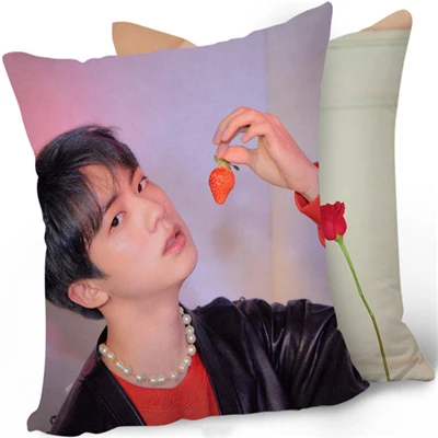 KPOP Подушка Bangtan подушка для мальчиков постельные принадлежности карта душа K-pop Home Bangtan Boys квадратная подушка с одной стороны - Цвет: 2
