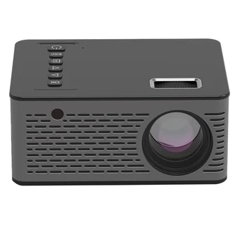 

Mini Micro-LED Cinema Portable Video HD USB HDMI Projector for Home Theater Short Focus Design T200 Transmission Screen EU PLUG