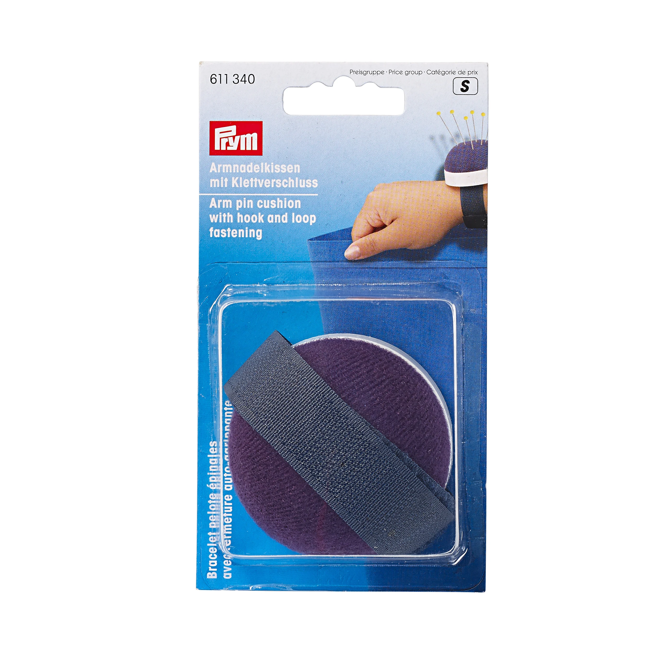 

Germany Prym 611340 Arm pin cushion with hook and loop fastening, Velcro, wrist pin insert, patchwork, manual diy