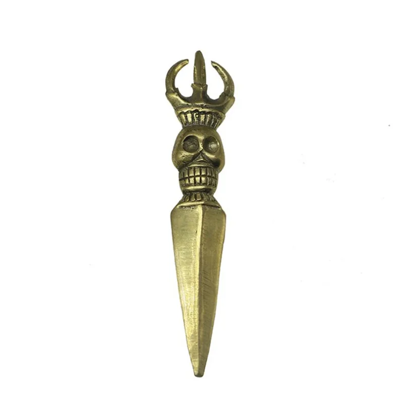 Tibetan Buddha Tantric Vajra Pestle Tantra Vajrakilaya Phurpa Alloy Coppering Buddhist With Base Do The Old About 100mm | Дом и сад
