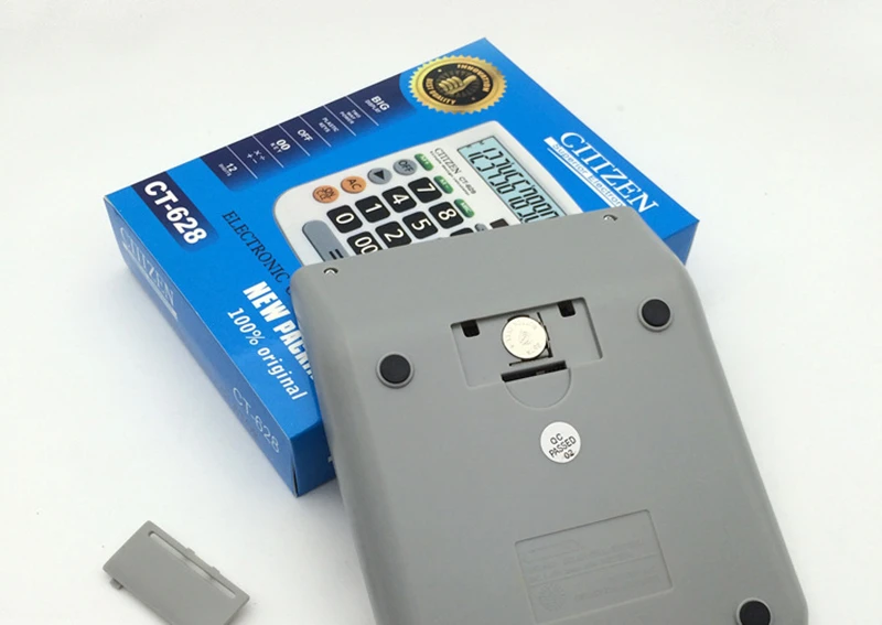 12 Digit Desk Calculator Large Button Financial Business Accounting Tool White Big Buttons Large Flat Student Calculator CT-628 (13)