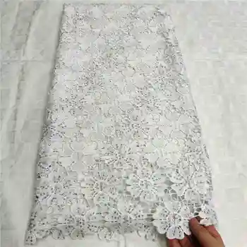 

New Design Nigerian Lace Fabrics African Guipure Lace Fabric 3D French high-class Lace Fabrics 5 Yards