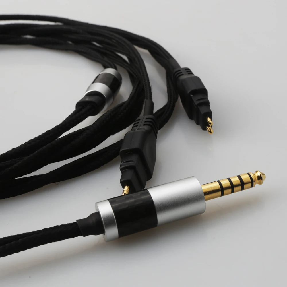 HIFI 8 Cores Silver Plated Headphone Upgrade Cables for Sundara Aventho Focal Elegia t1 t5p D7200 D600 D7100MDR Z7