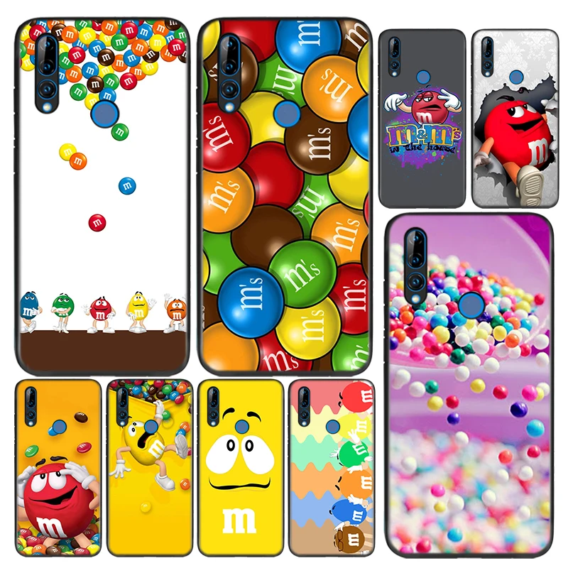 Silicone Cover Cute M&M‘s Chocolate For Huawei Honor 9 9X 9N 8S 8C 8X 8A V9 8 7S 7A 7C Pro lite Prime Play 3E Phone Case