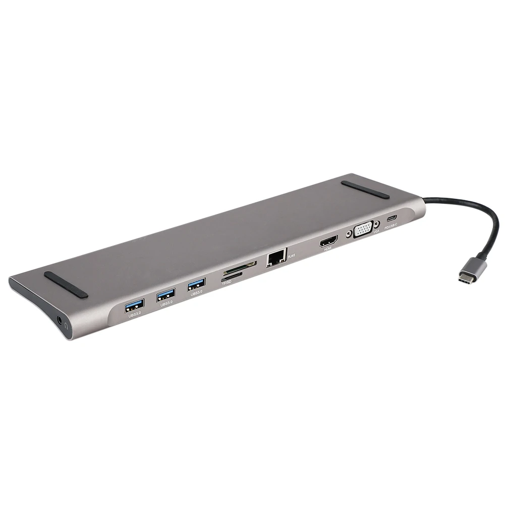 C концентратор с 3,0 PD TF SD ридер 3,1 разветвитель 10 в 1 USB 3,0 USB C концентратор к HDMI 4K 3 порта USB для Macbook Pro ноутбука
