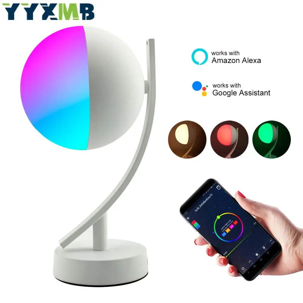 Tuya wifi умная настольная лампа светодиодный светильник для защиты глаз умный