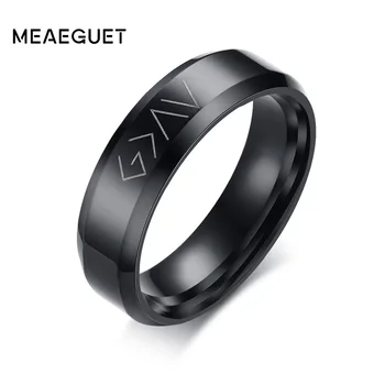 

God Is Greater Than The Highs And The Lows Ring Men's Stainless Steel Wedding Bands Jewelry
