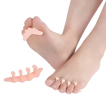 

1 Pair Toe Separator Toe Foot Care Pad Corrective Insole Hallux Valgus Bunion Tool Finger Toe Separator New arrival