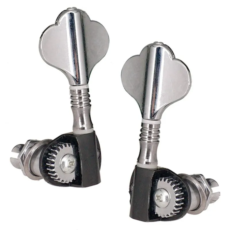 A Set of 5 Pcs Chrome Electric Bass Guitar Tuning Pegs Machine Heads
