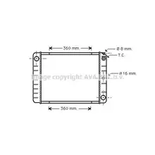 Радиатор системы охлаждения VOLVO: 240(P242, P244) 2.0/2.1/2.3/