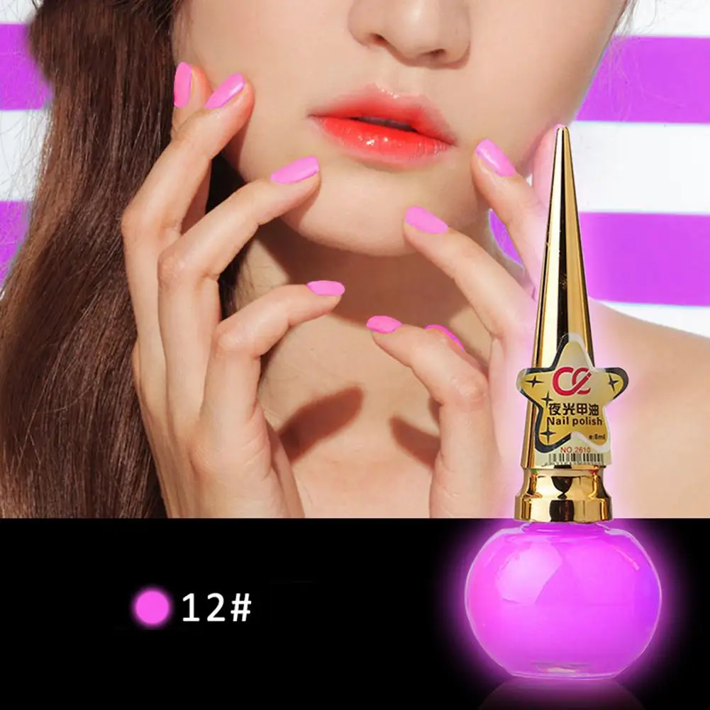 12 Светится в темноте Краски лак для ногтей Nail Art декоративный гель для ногтей флуоресцентная светящаяся лак для ногтей Световой - Цвет: 12