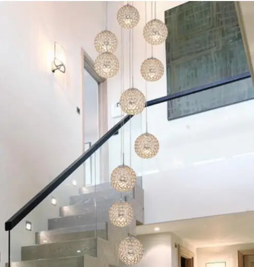 

living room designed long stair chihuly style round foyer modern gold crystal chandelier lighting fixtures for high ceilings